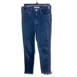 444. Levi’s 724 high rise straight leg ankle jeans size 27
